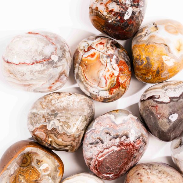 Agate - Botswana, Darker, Tumbled Stone(s)