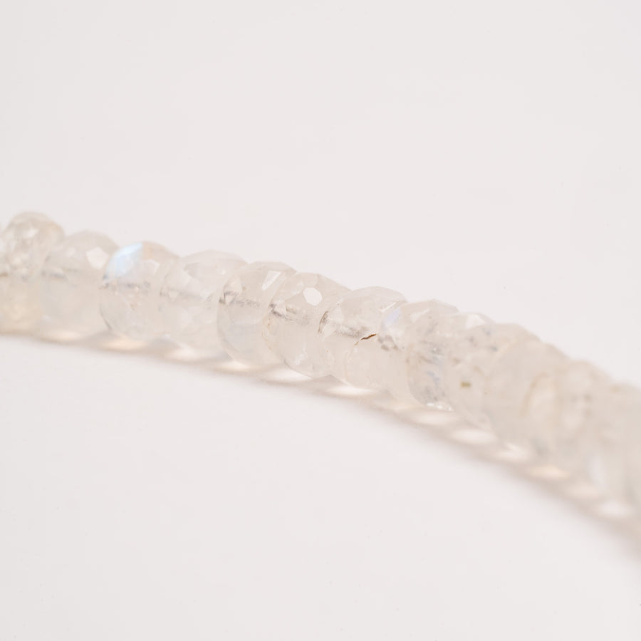 Moonstone -  Faceted Beaded Necklace