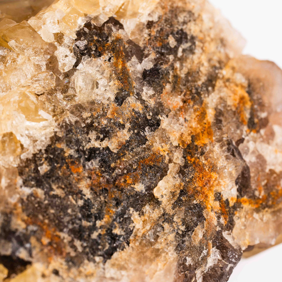 Yellow Barite on Fluorite - Bladed Cluster