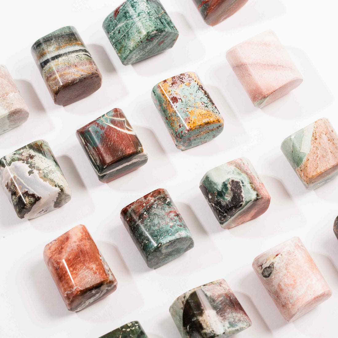 Jasper, Unicorn - Polished, Rounded Cube(s)