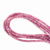 Ruby -  Faceted Beaded Necklace