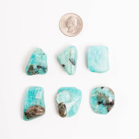 Amazonite + Smoky Quartz - Tumbled Stones