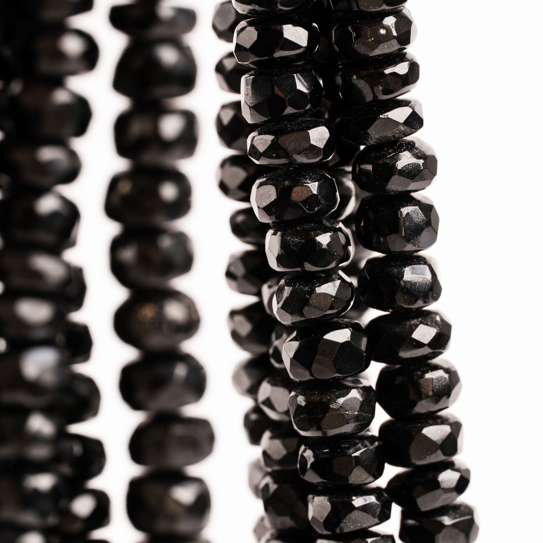 Tourmaline, Black - Faceted Beaded Necklace