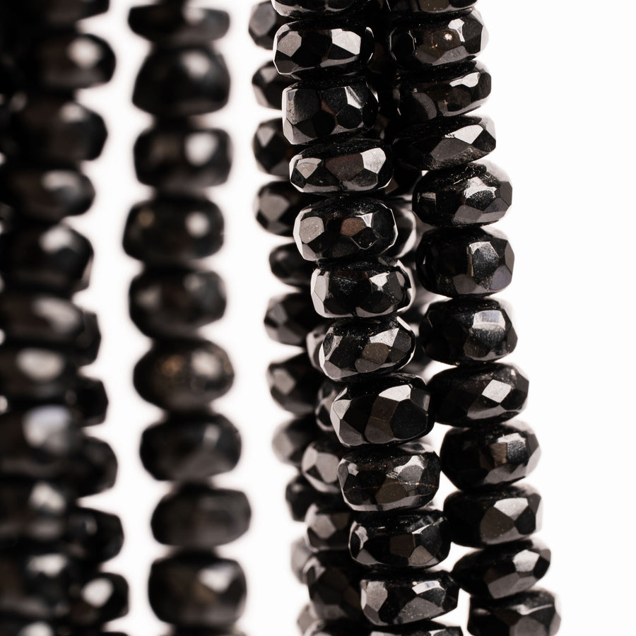 Tourmaline, Black - Faceted Beaded Necklace