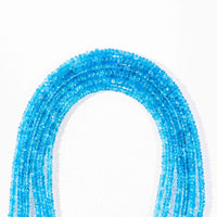 Apatite, Blue - Faceted Bead Necklace