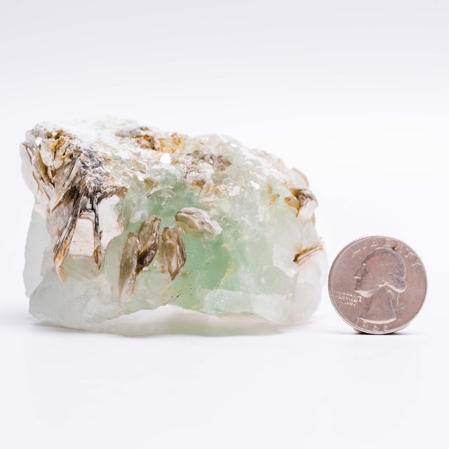 Fluorite, Green w/ Mica