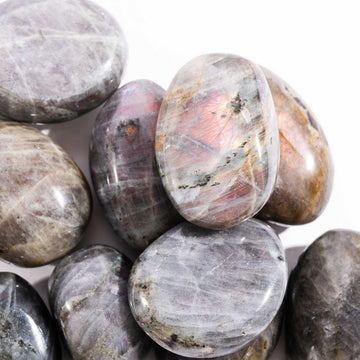 Labradorite, Pink/Purple Flash - Palms