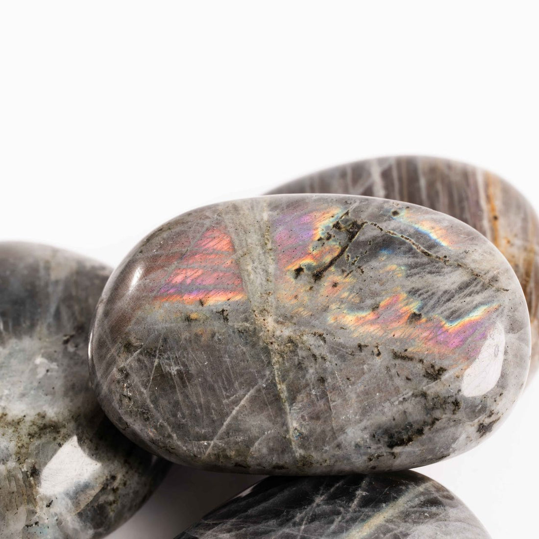 Labradorite, Pink/Purple Flash - Palms