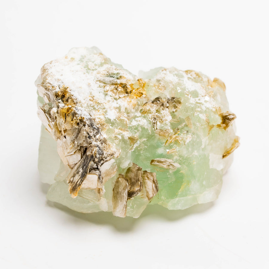 Fluorite, Green w/ Mica