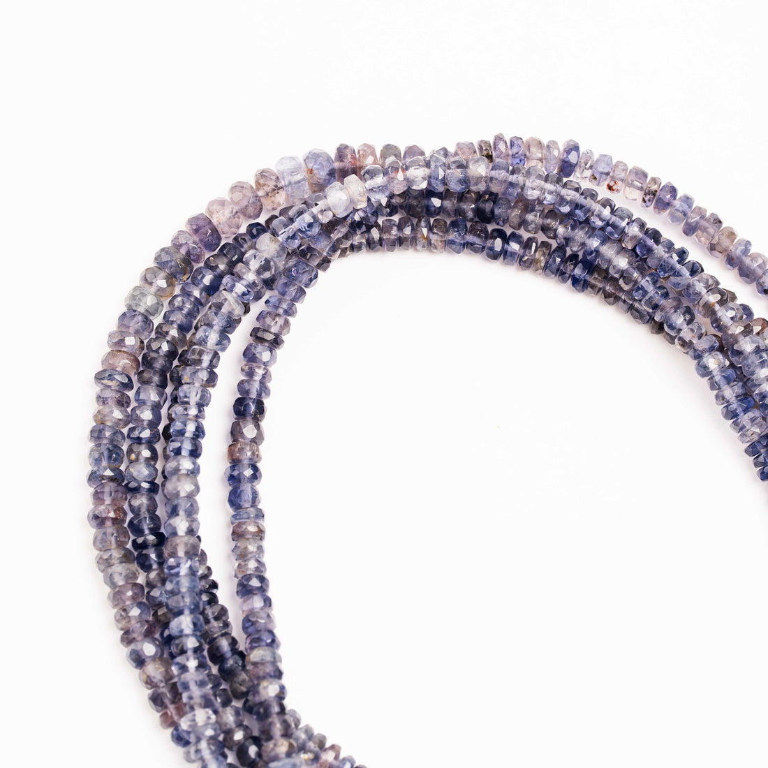 Iolite -  Faceted Beaded Necklace