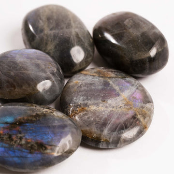Labradorite, Blue/Purple Flash - Palms