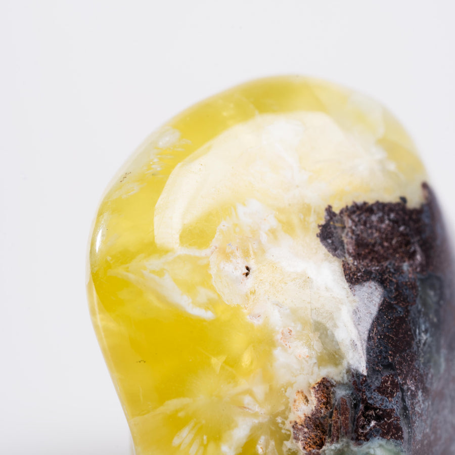 Yellow Prehnite - Polished