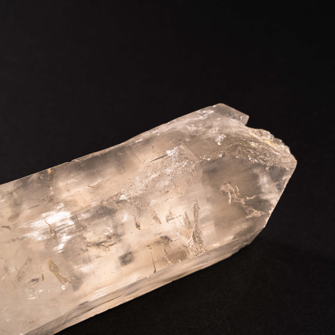 Lightning Struck Quartz - Point, Large w/ Side Growth