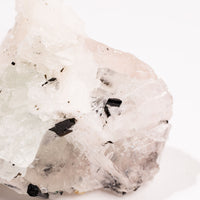 Fluorite, Green/Pink w. Black Tourmaline