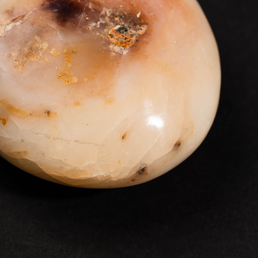 Pink Opal - Palm, Polished