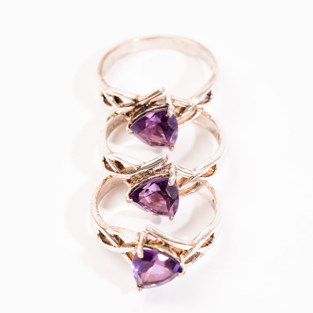 Amethyst - Triangular Cut, Ring(s)