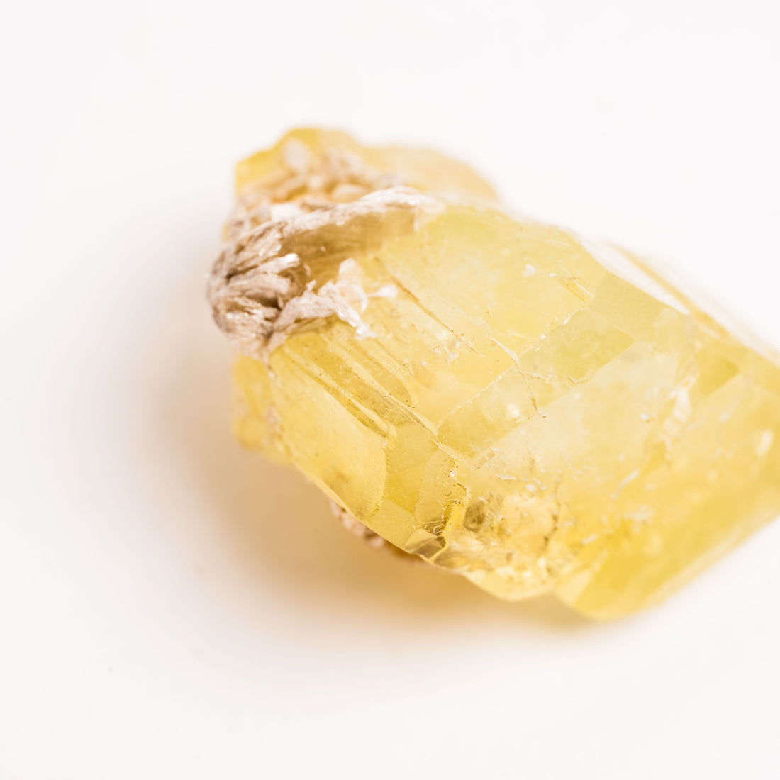 Heliodor w/ Mica  - Terminated, Polished