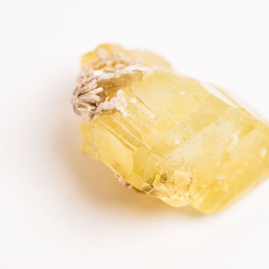 Heliodor w/ Mica  - Terminated, Polished