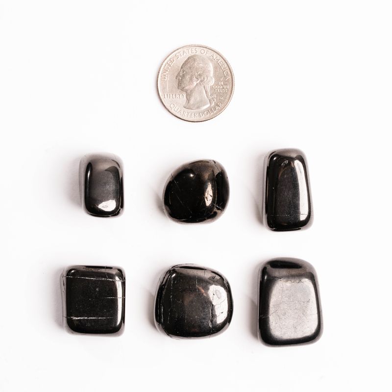 Shungite, Petrovsky - Tumbled Stones