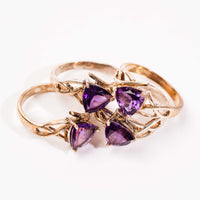 Amethyst - Triangular Cut, Ring(s)