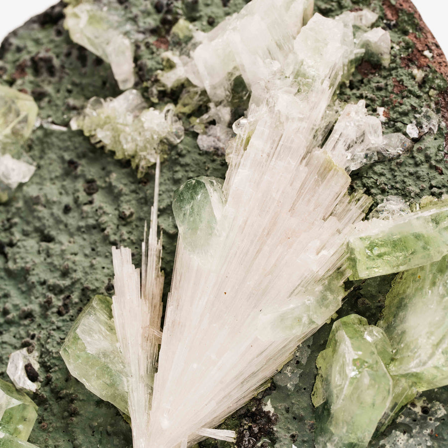 Apophyllite, Green - Cluster