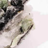 Prehnite w/ Black Quartz - Rough