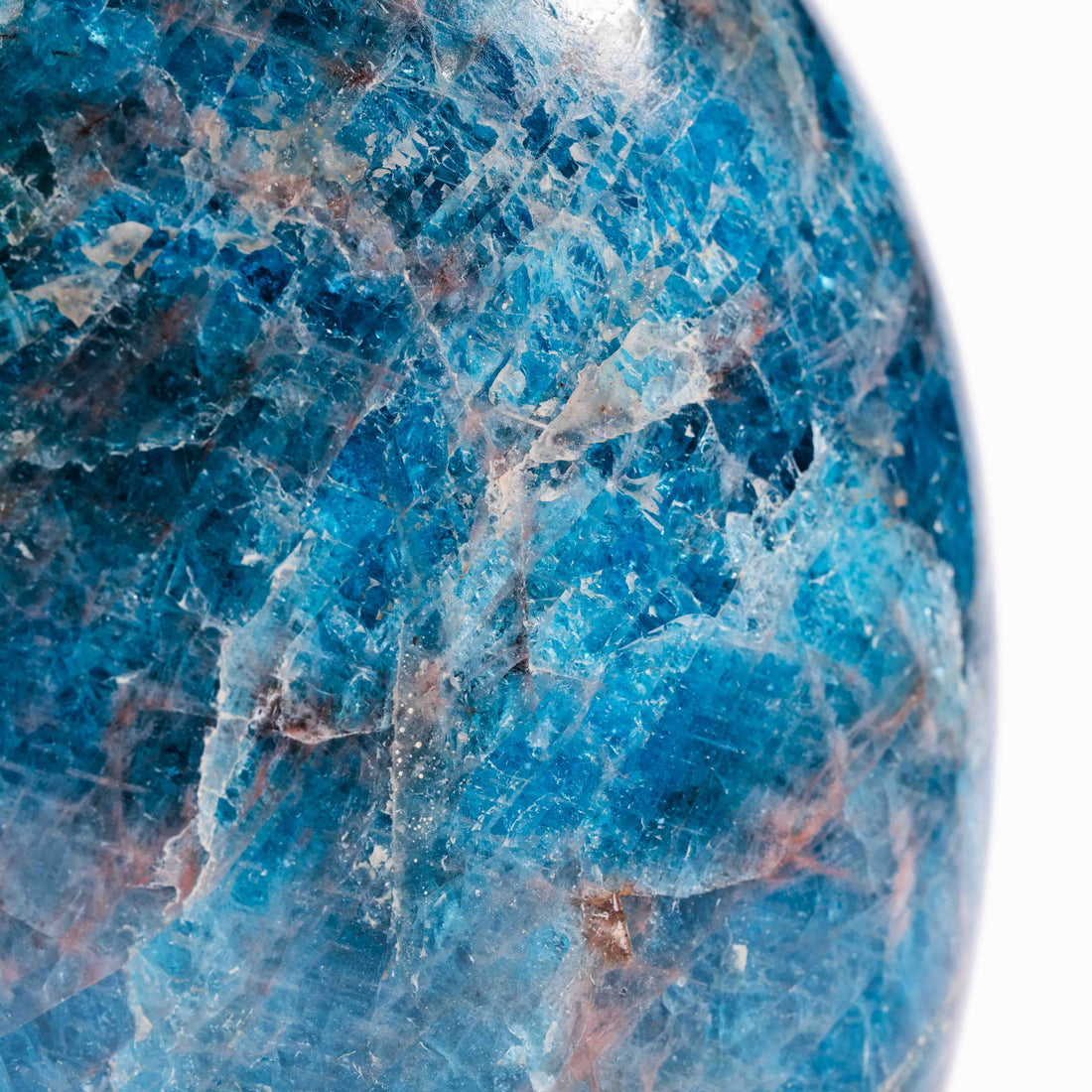Apatite, Blue - Oval Shaped, Flat Base