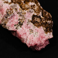 Rhodochrosite with Quartz, Fluorite, & Pyrite