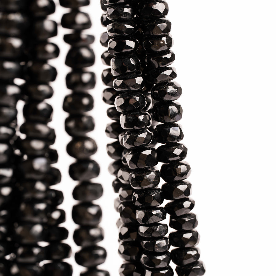 Tourmaline, Black - Faceted Beaded Necklace