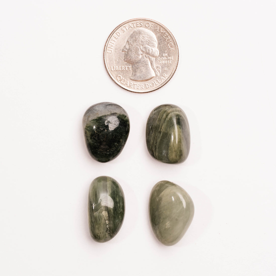 Jasper, Green Hair - Tumbled Stone(s)