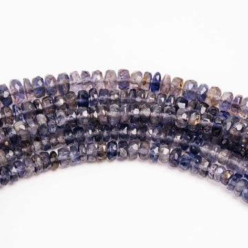 Iolite -  Faceted Beaded Necklace