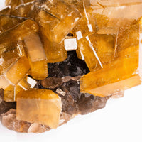 Yellow Barite on Fluorite - Bladed Cluster