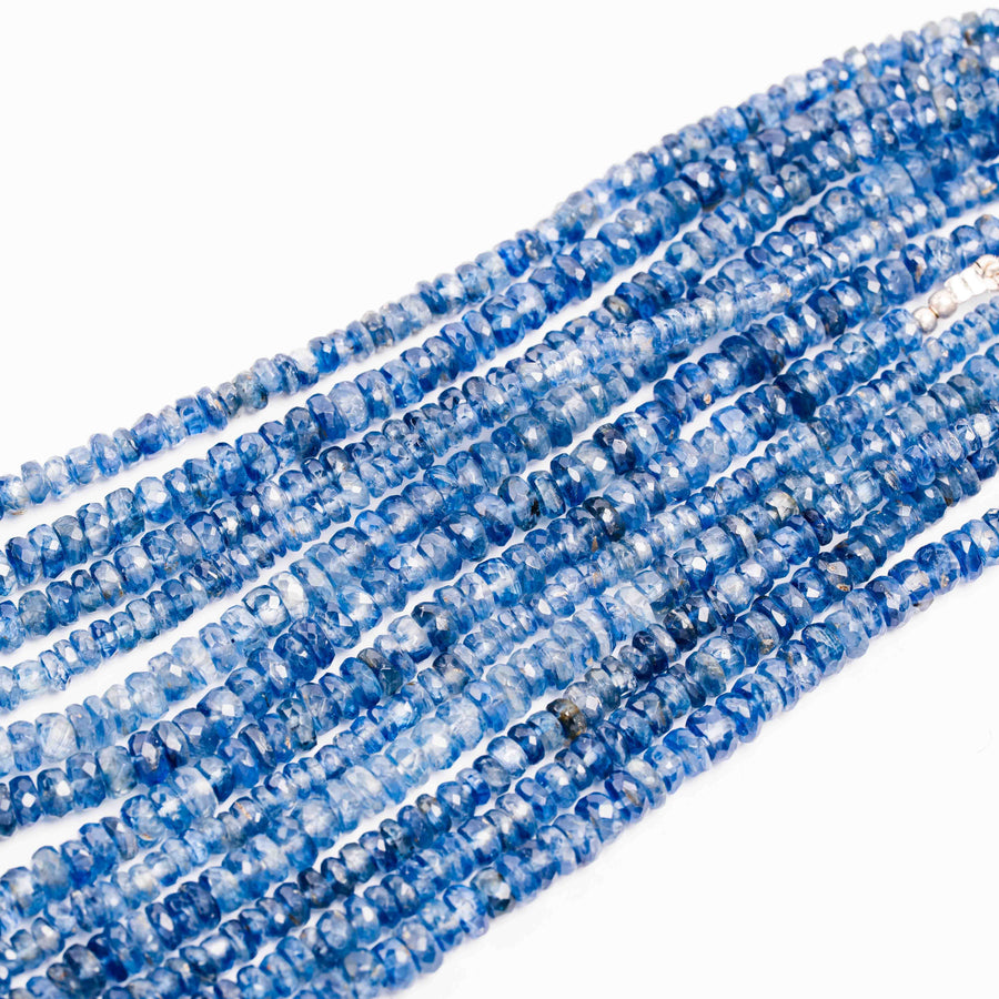 Kyanite, Blue -  Faceted Beaded Necklace