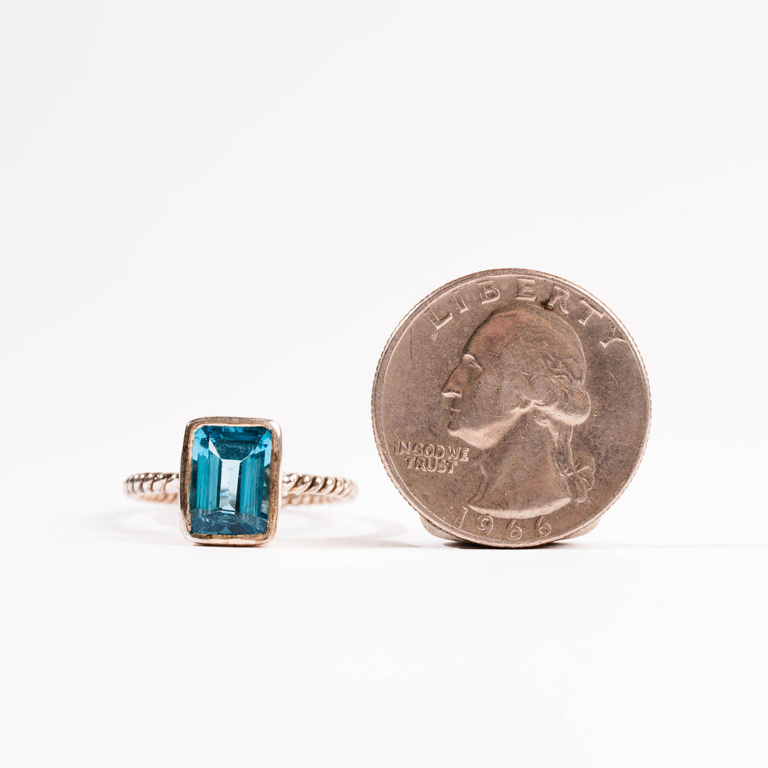 Blue Topaz - Rectangle Ring(s)