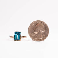 Blue Topaz - Rectangle Ring(s)