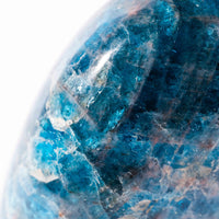 Apatite, Blue - Oval Shaped, Flat Base