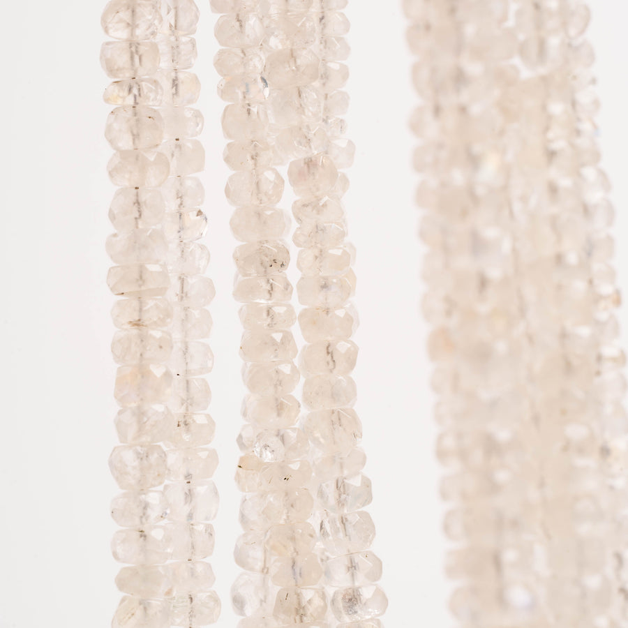 Moonstone -  Faceted Beaded Necklace
