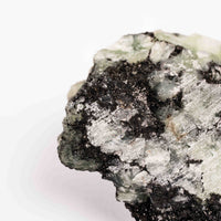 Prehnite w/ Black Quartz - Rough