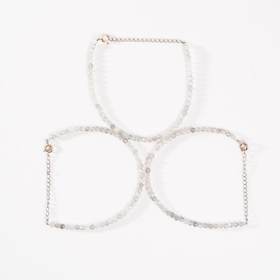 Labradorite - Faceted Beaded Bracelet