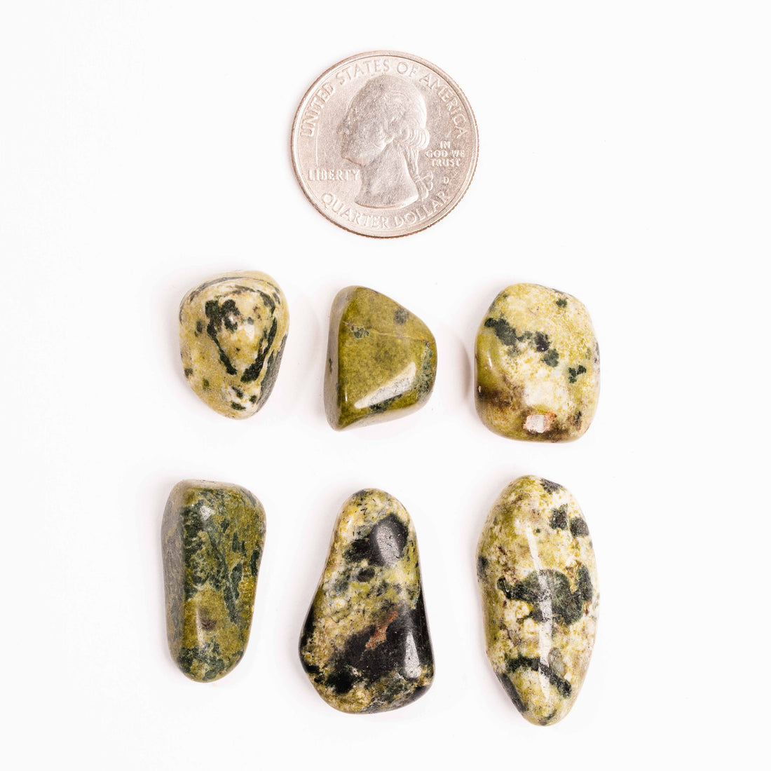 Serpentine, Deep Green & Black - Tumbled Stone(s)
