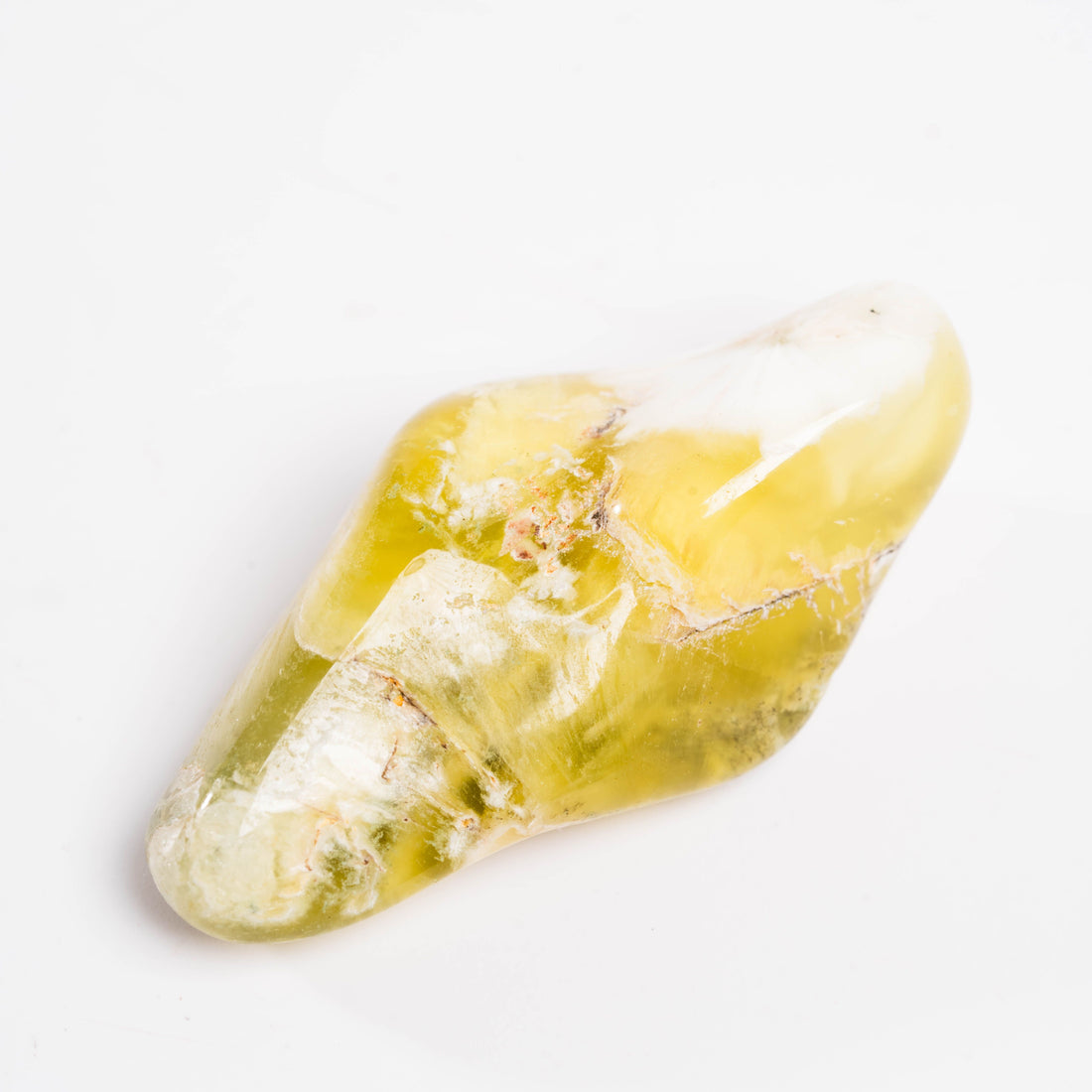 Yellow Prehnite - Polished