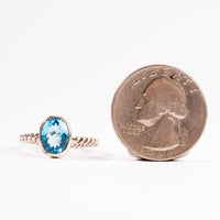 Blue Topaz - Oval Ring(s)