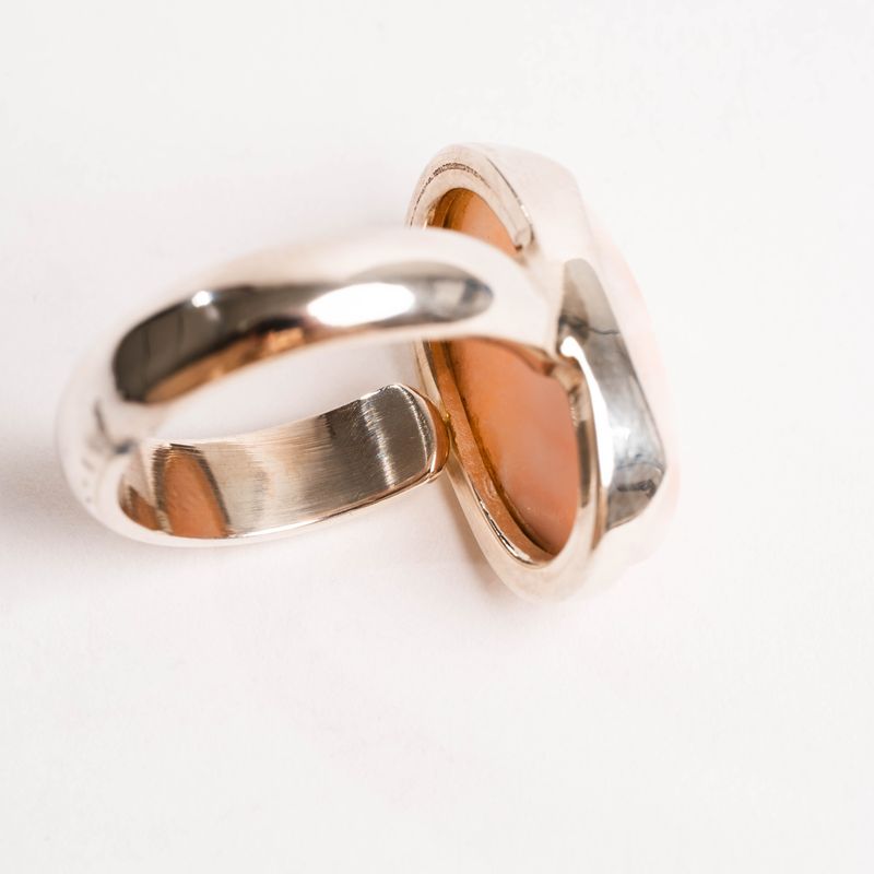 Pink Larimar + Natrolite - Ring