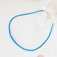 Blue Apatite Beaded Necklace