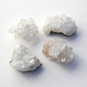 Apophyllite- White, Clusters