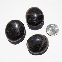 Moonstone - Black, Palm Stones