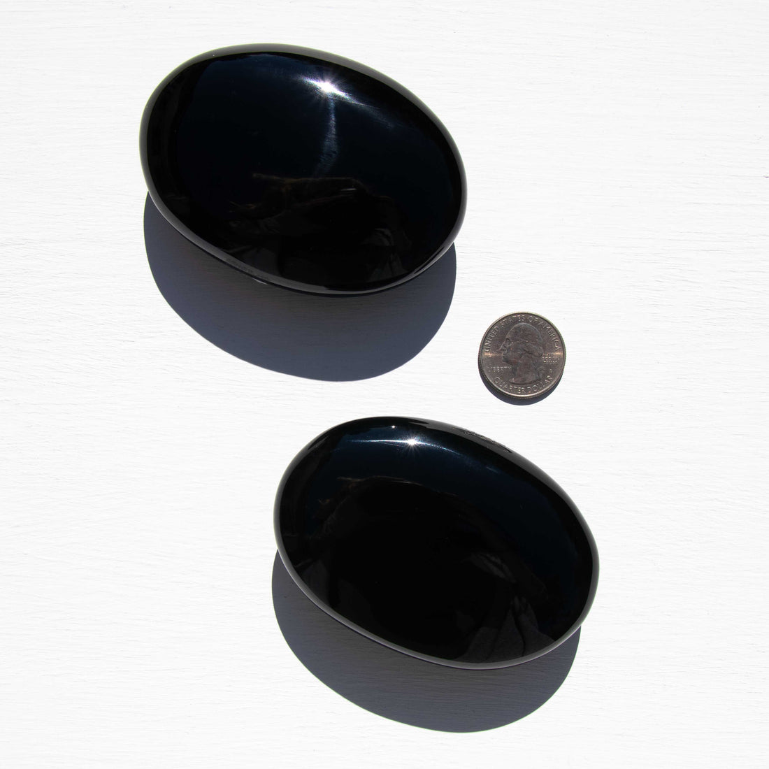 Obsidian, Black - Palm Stone