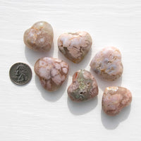 Agate - Flower, Hearts, Small, A-Grade