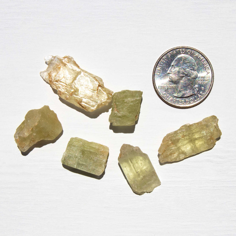 Kunzite - Yellow, Raw Stones