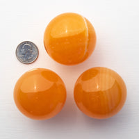 Calcite, Orange - Spheres
